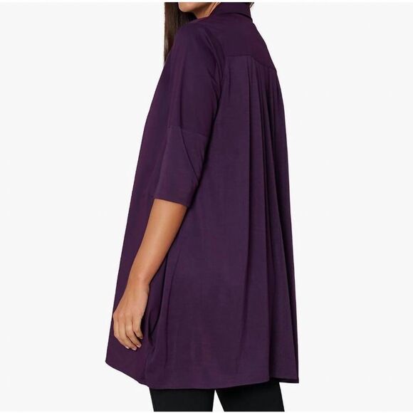 Stella Carakasi Tiburon Icon Tunic Amethyst Deep Wine Color Women’s SIZE XS - Picture 2 of 12